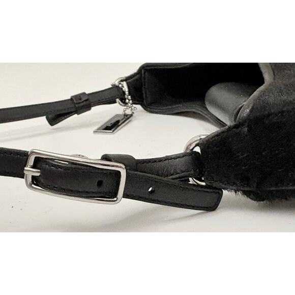 Y2K Coach Legacy Demi Black Pony Hair Shoulder Bag - F0K-8124 EUC - AMAZING Cond - Picture 6 of 7